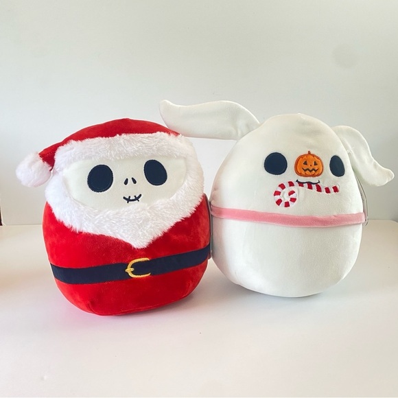 NWT Squishmallows 8” Set - Nightmare Before Christmas Jack Skellington and Zero - Picture 1 of 16